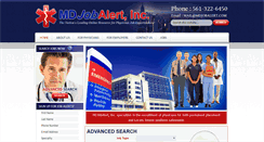 Desktop Screenshot of mdjobalert.com